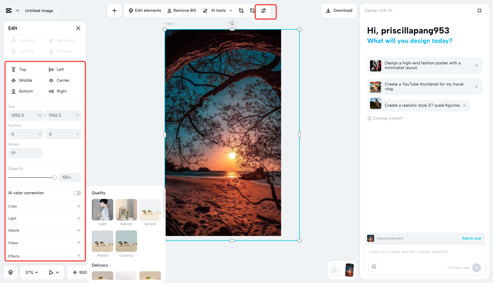 Customize Instagram media