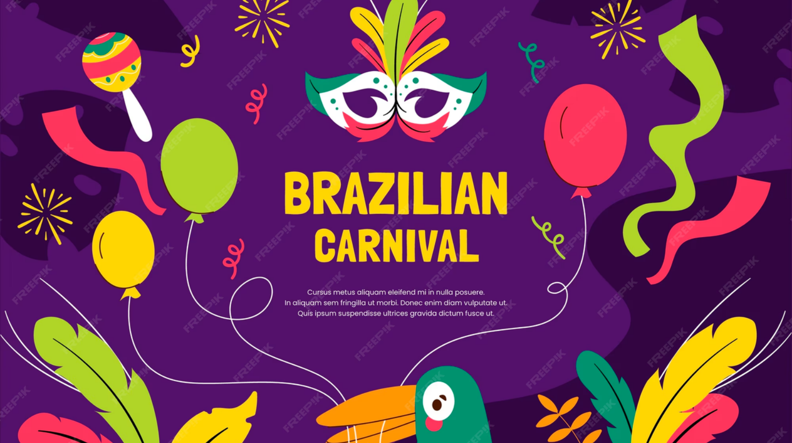 Convite de Carnaval vibrante sendo criado com inteligência artificial no CapCut.