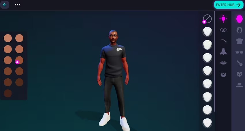 Make a 3D character online with Ready Player Me