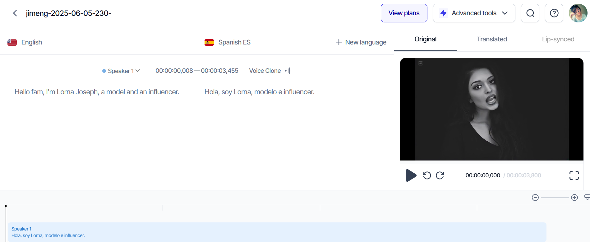Create auto lip sync online free with Rask AI
