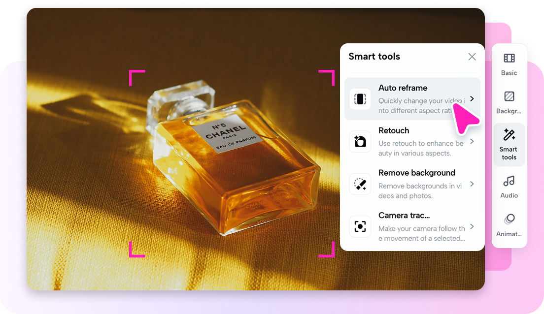 เครื่องมือแก้ไขขั้นสูงใน Pippit