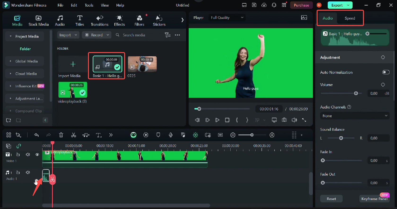 Adjust the generated speech