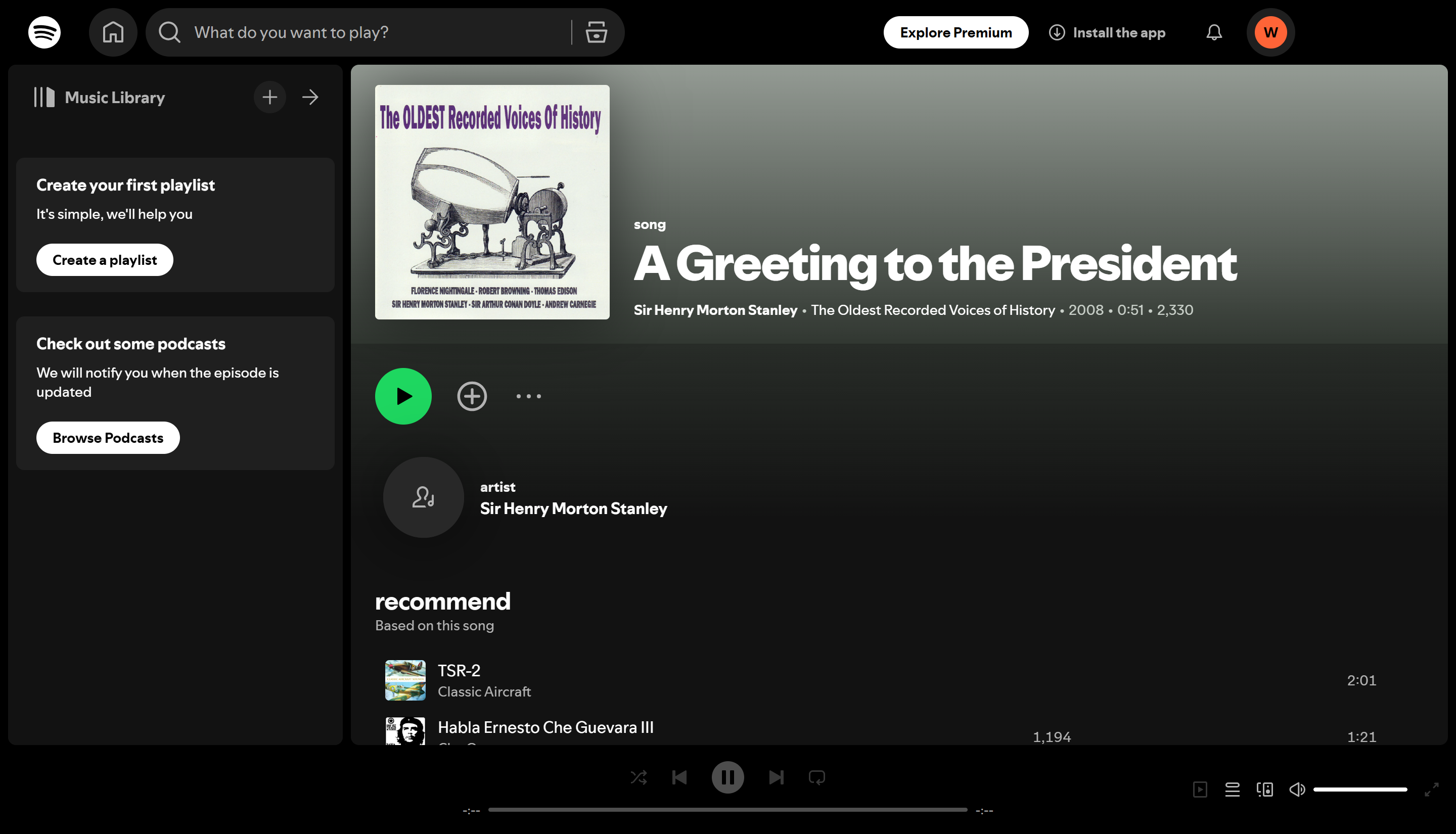 7 เพลงที่เก่าแก่ที่สุดใน Spotify: คลาสสิกที่ต้องฟัง: ทักทายประธานาธิบดี