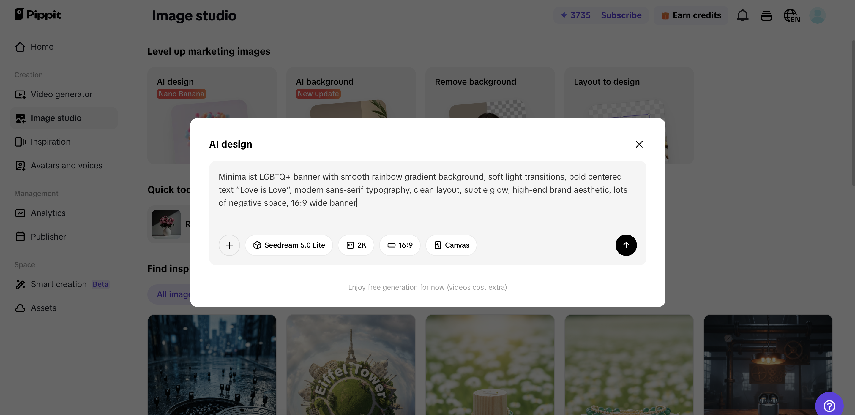 Generate your design