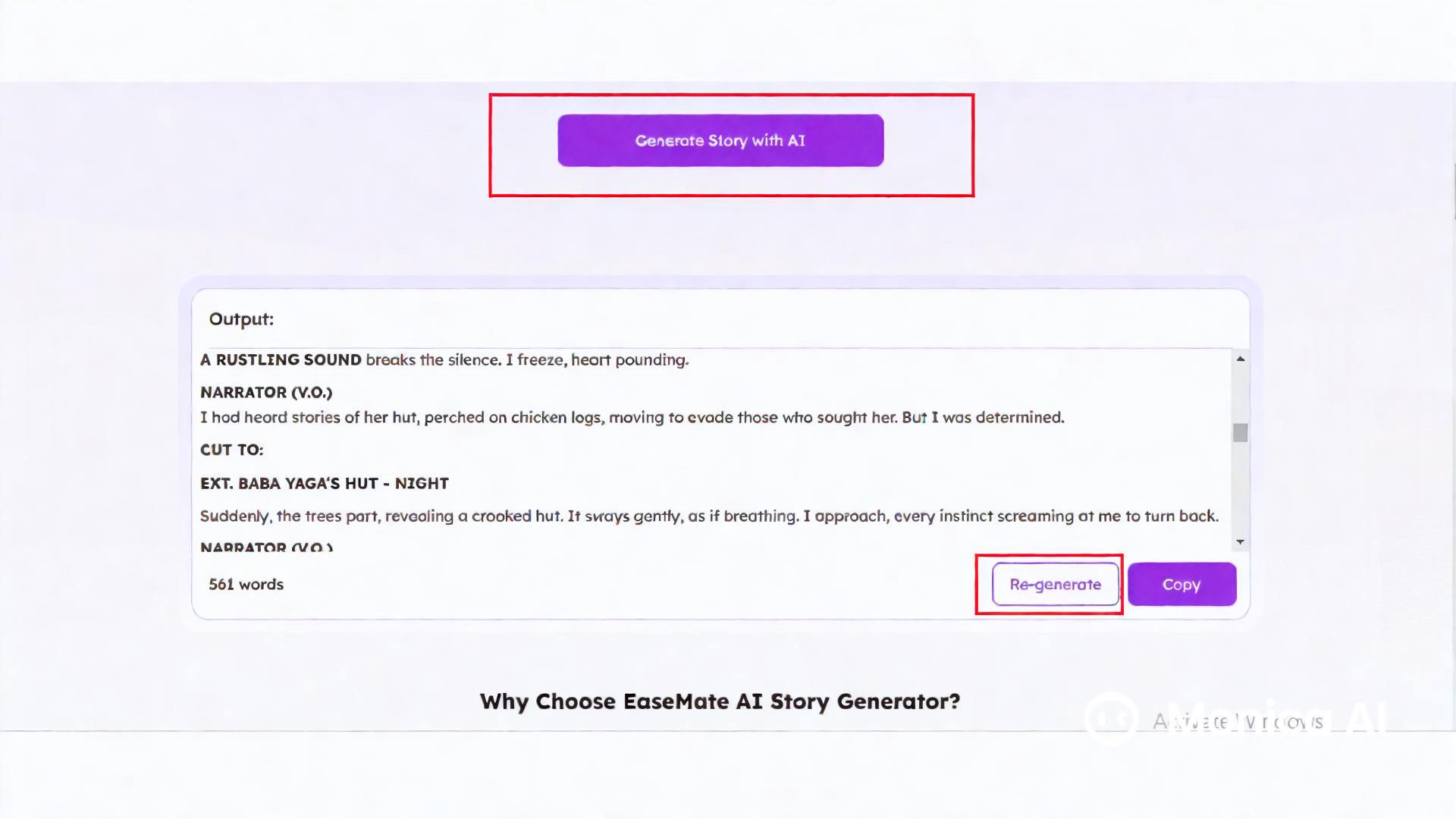 Gere e personalize sua história
