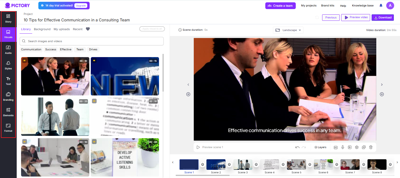 テキストからビデオを無料で作成する