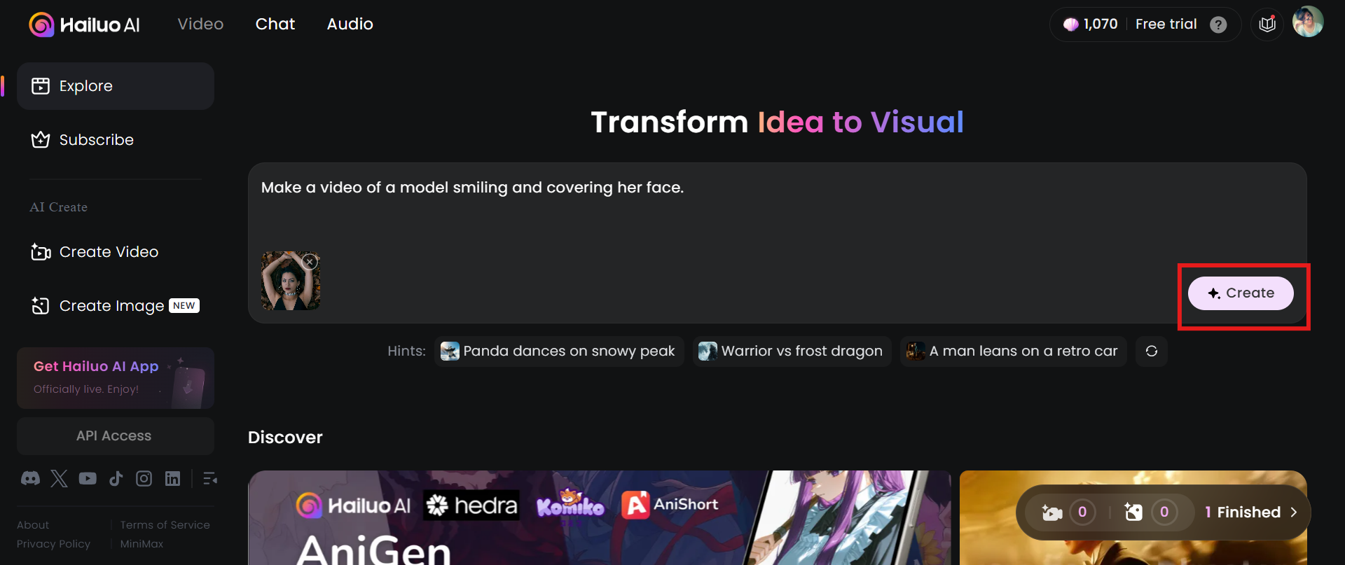 Bild-zu-Video-Erstellung mit AI MiniMax