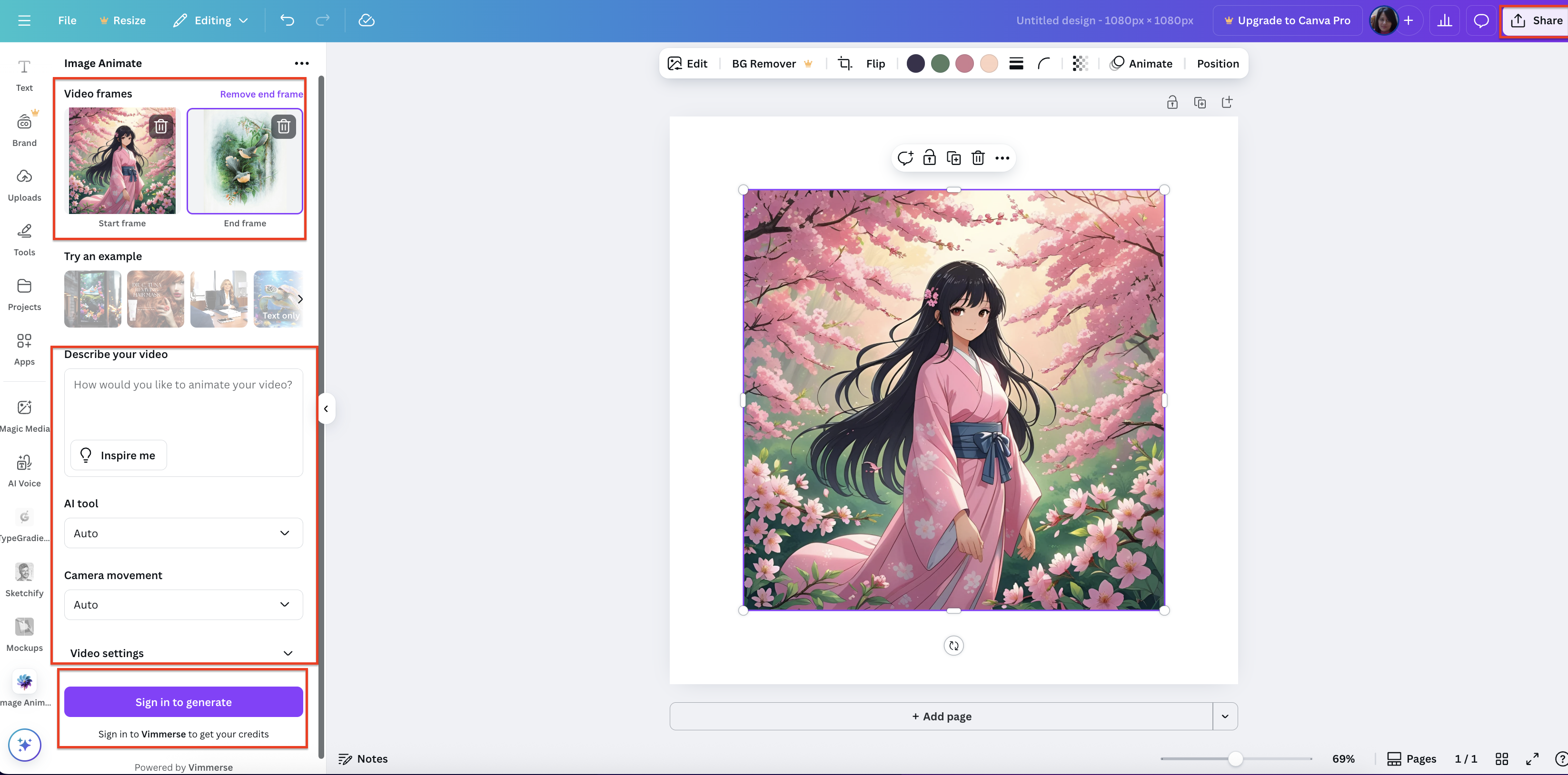 Tạo video hình động