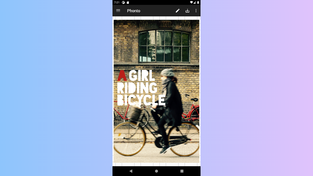 Phonto text to photos app