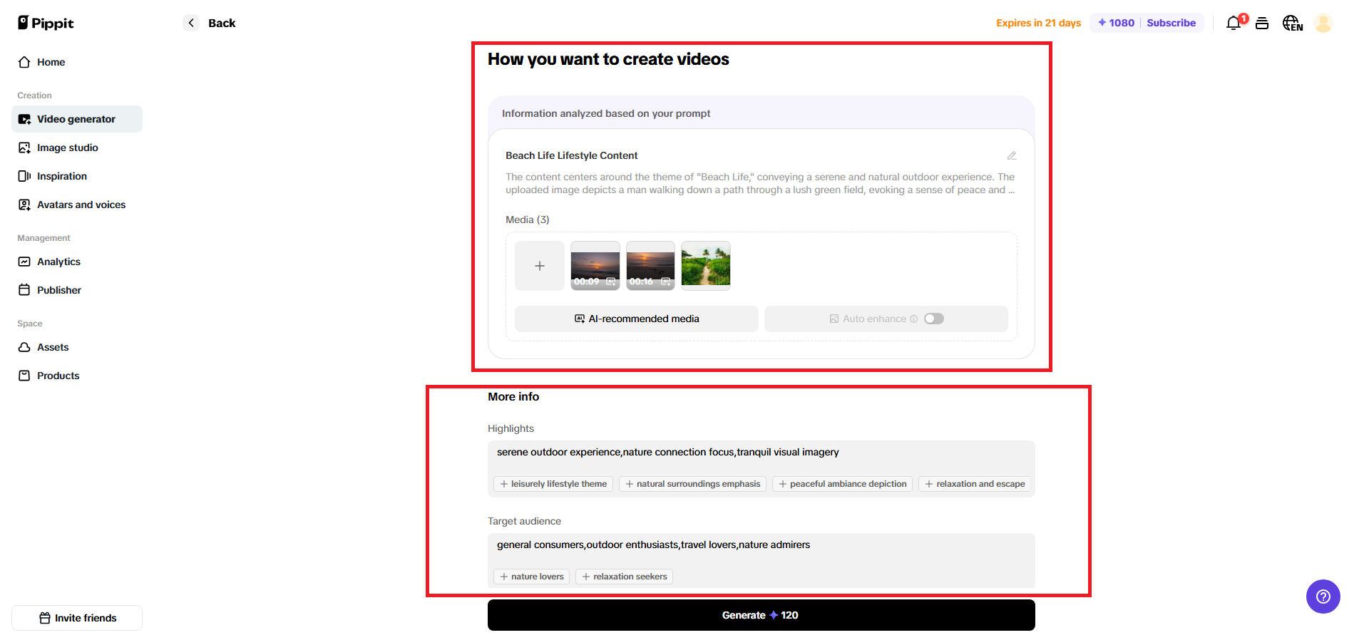 Enter your video details