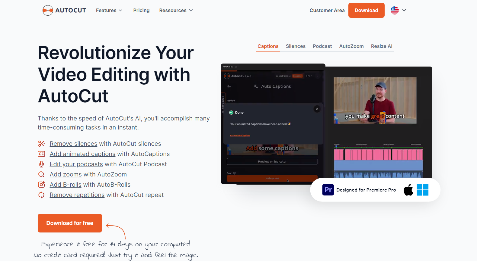 install and use Premiere Pro AutoCut