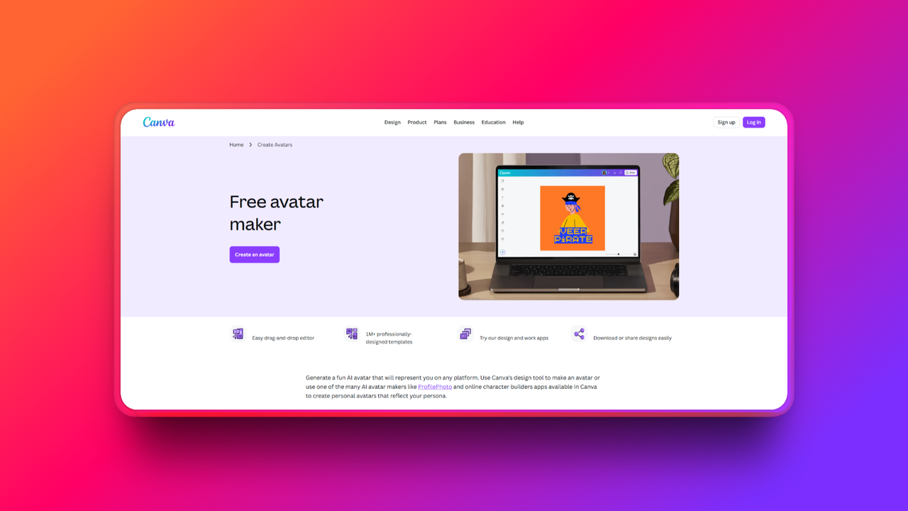 Генератор аватаров на основе ИИ от Canva