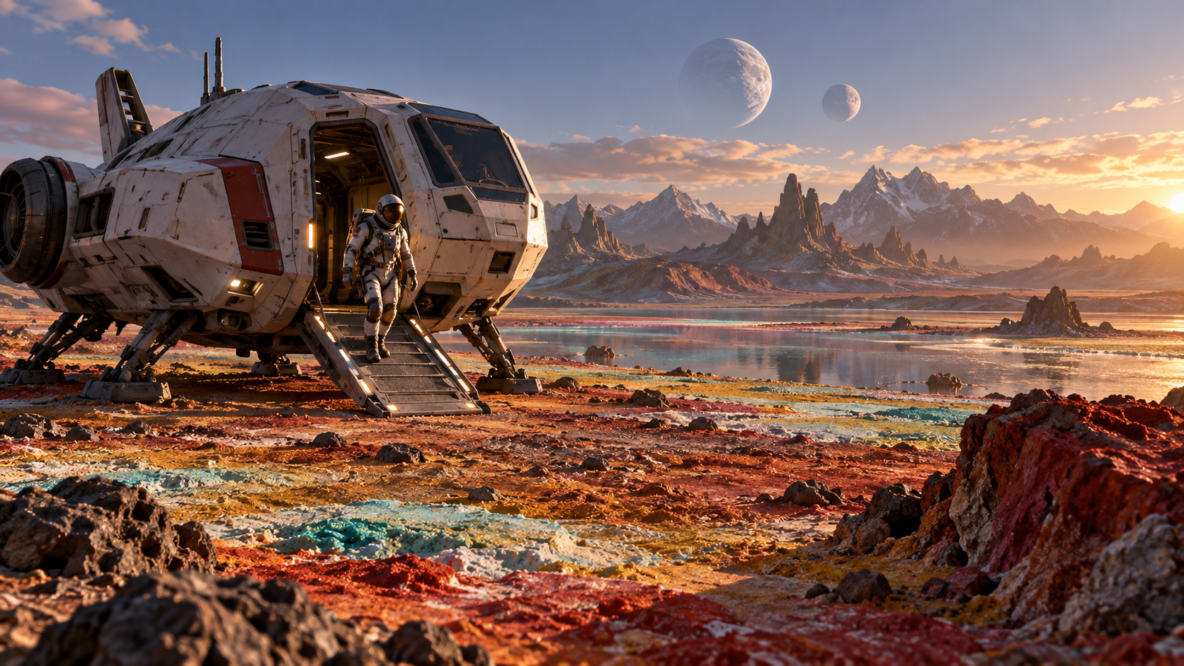 video delle canzoni dell'astronave: Alien Planet Landing Beat