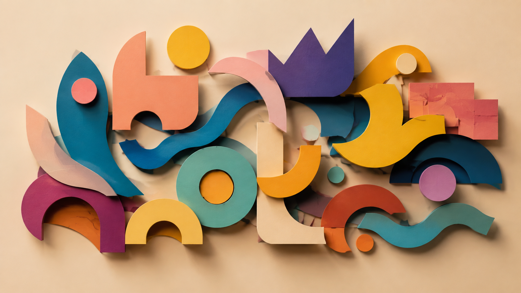Colorful Paper-Cut Glyphs for ai text effect generator