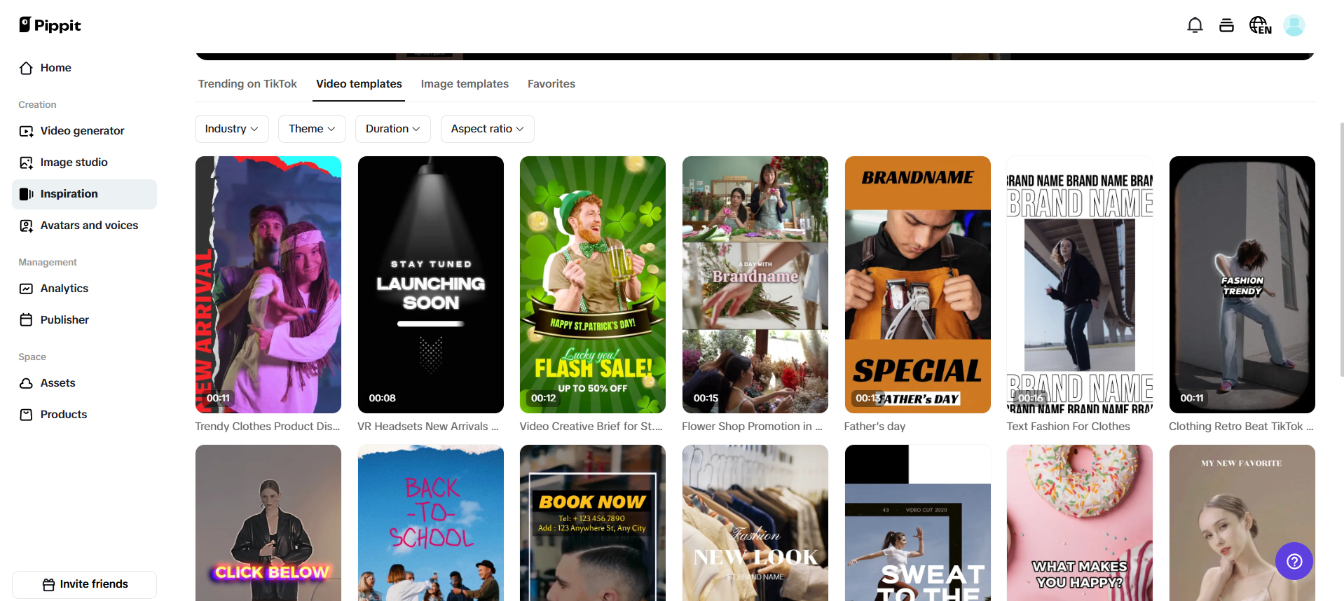 Customizable templates