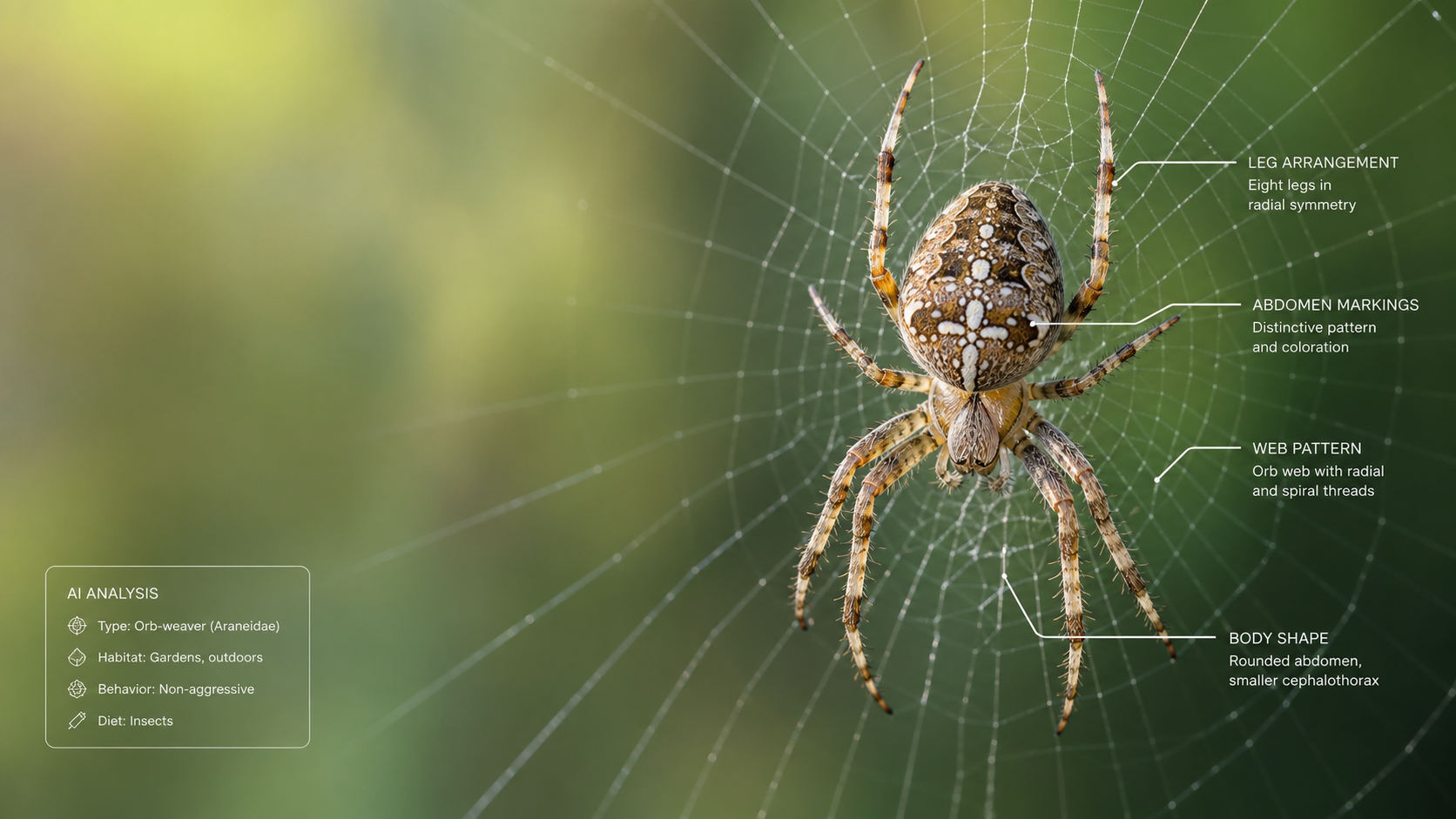 Spider Identifier AI Tool AI analysis result
