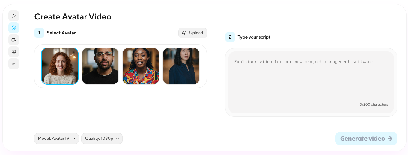 Heygen's AI lip sync tool