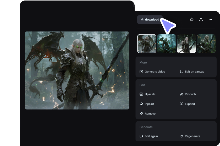 download AI fantasy characters