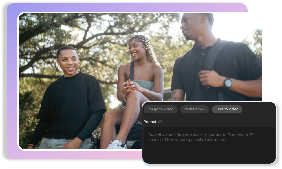 통합된 시청각 생성 기능