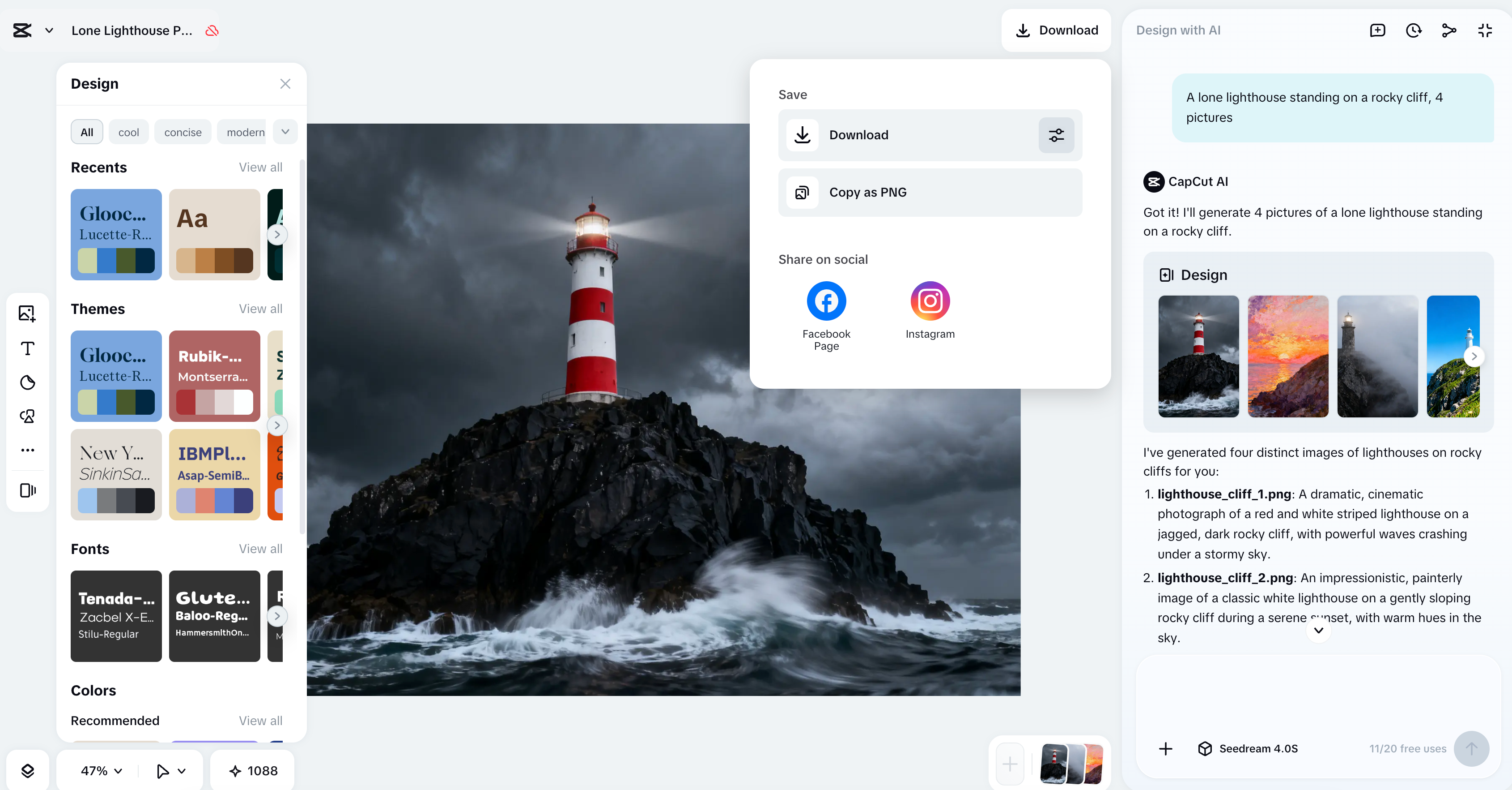 Lone Lighthouse Pics