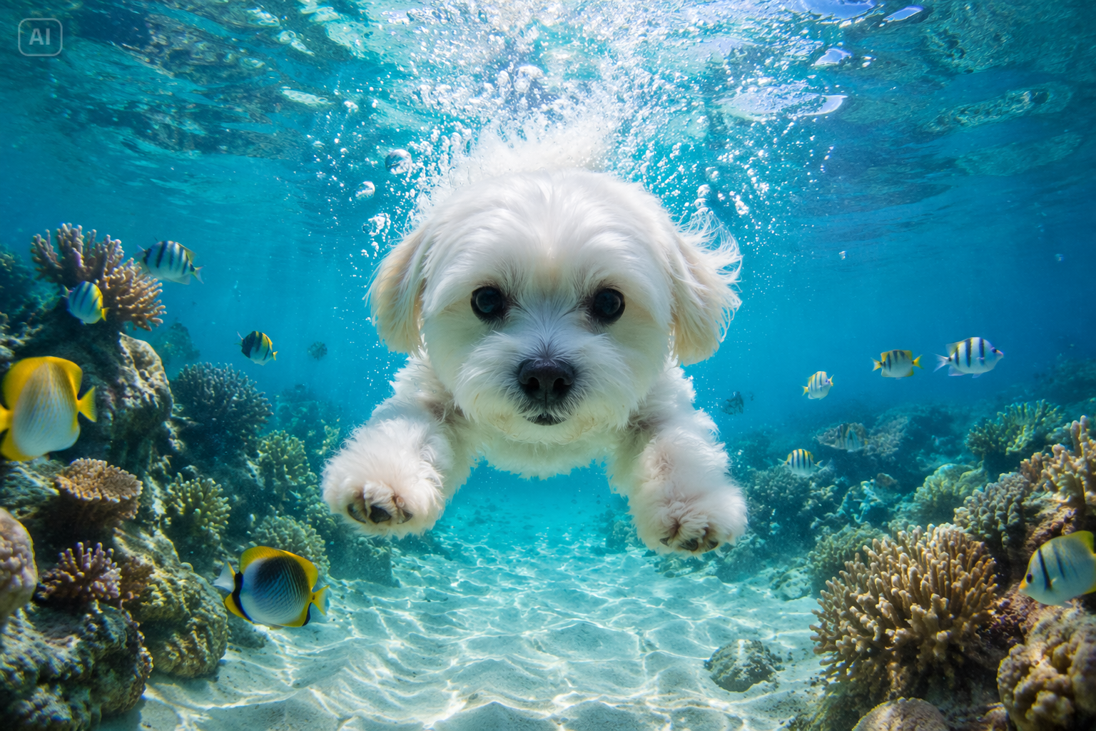underwater ai photo