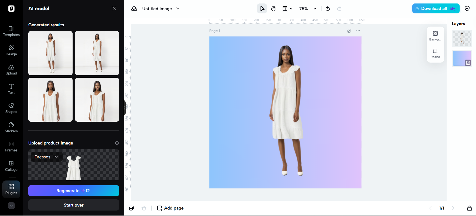Display with AI models