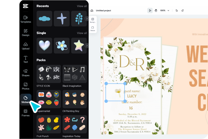 Customize and save 