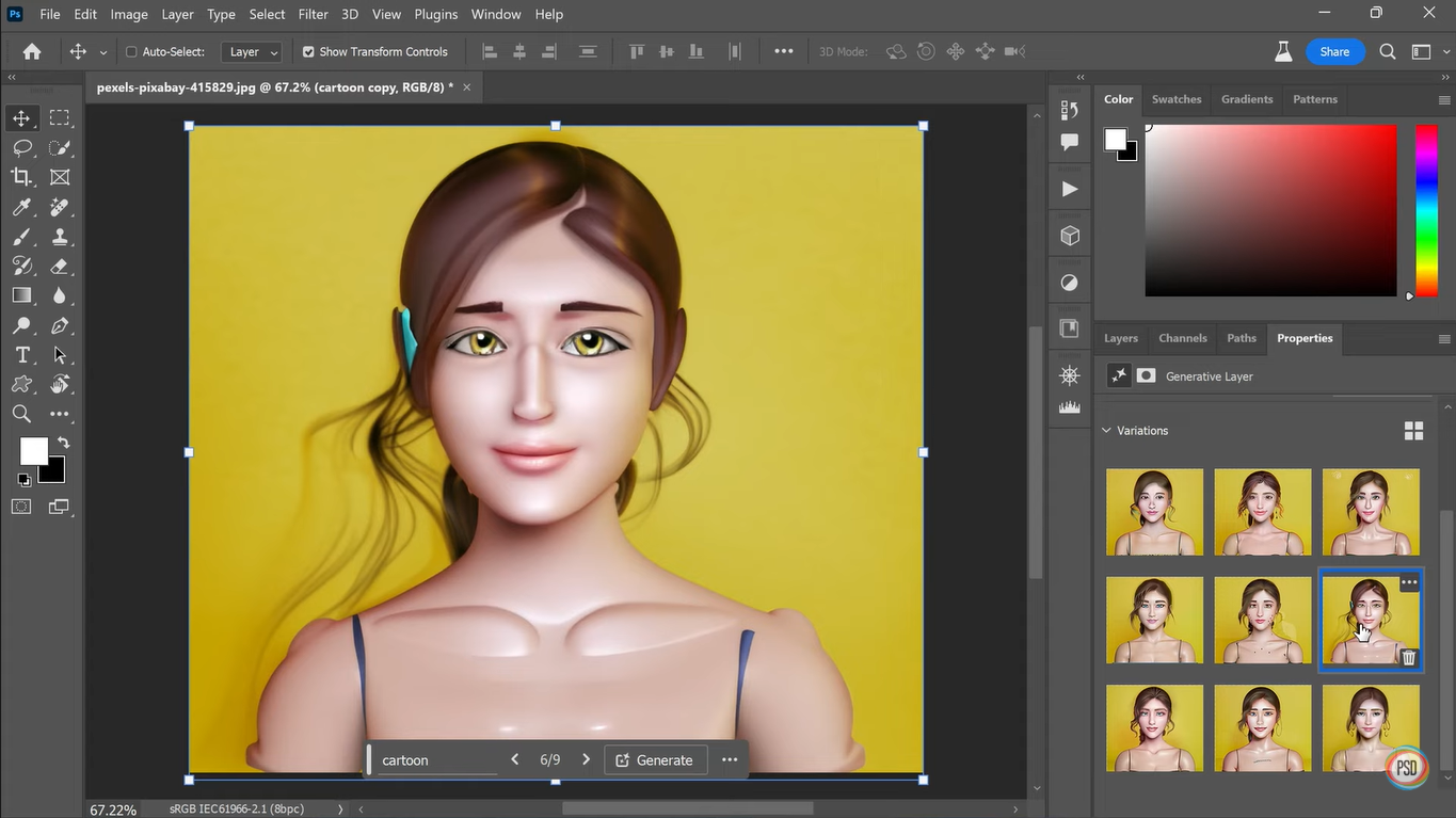 Adobe Photoshop - the best tool to convert a photo to a cartoon