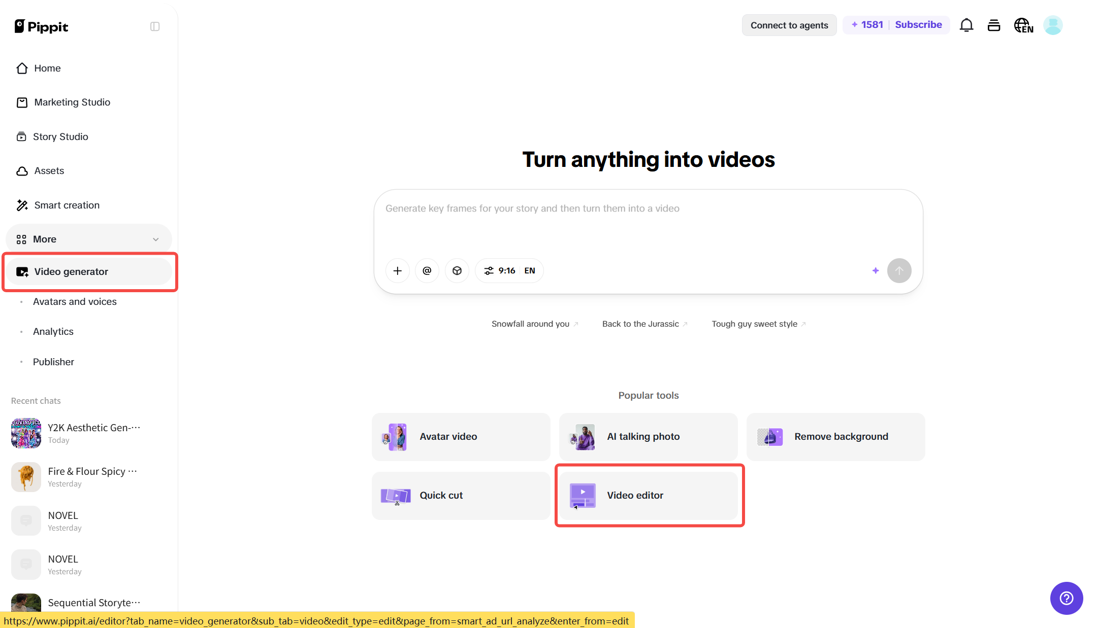 Access video editor