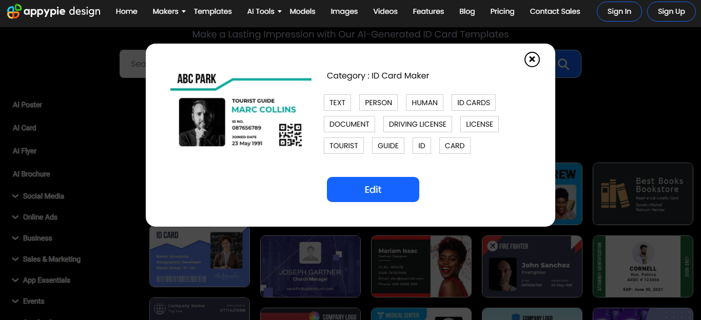 free identity card maker