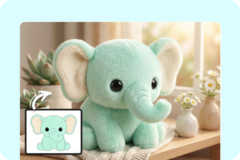 Brand mascot plush design preview