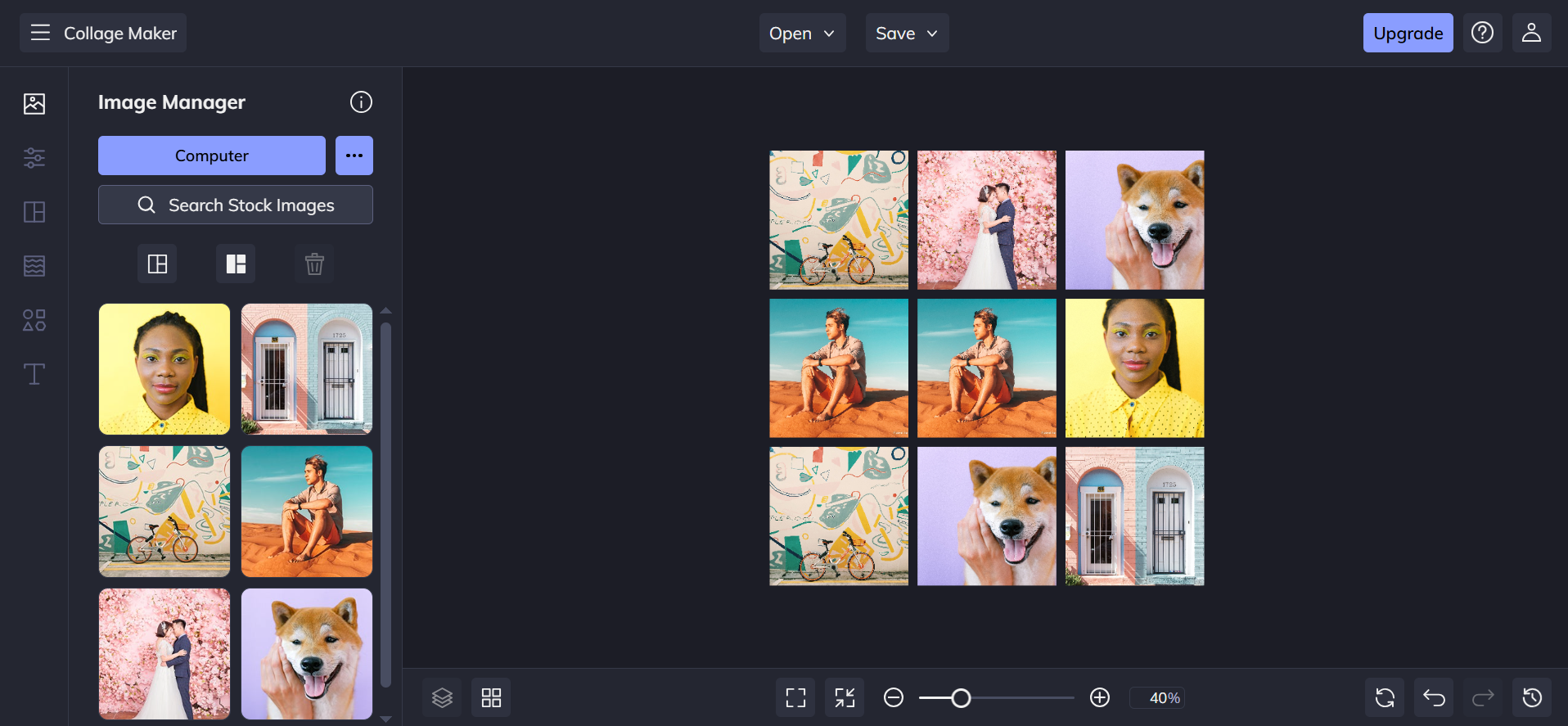 Befunky -  best online photo montage maker on desktop