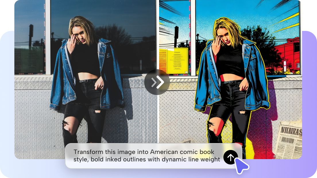 2. Turn photos into manga style instantly
