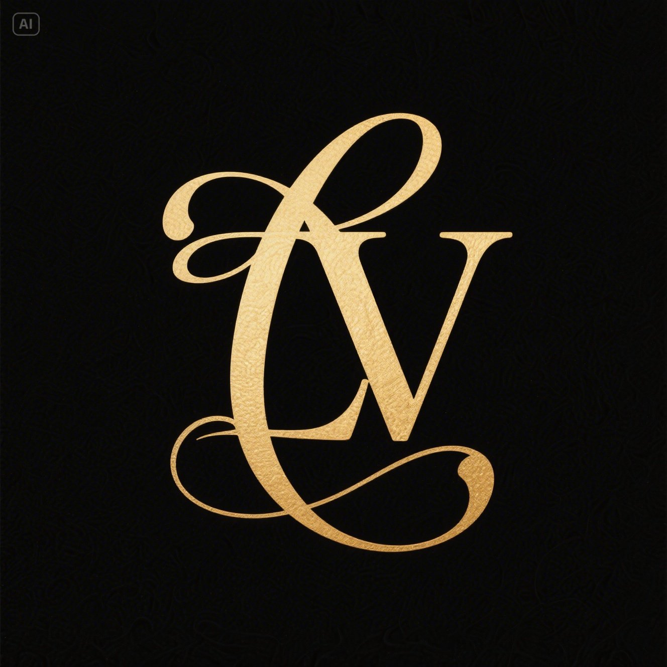 Lyxvarumärkes monogramlogo