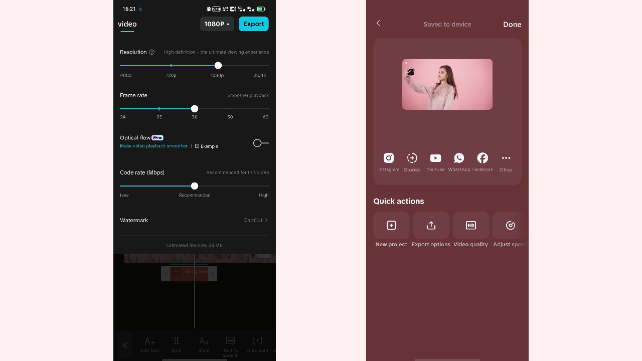 Preview and save video