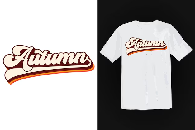 T-shirt brand logo with bold colors and modern style