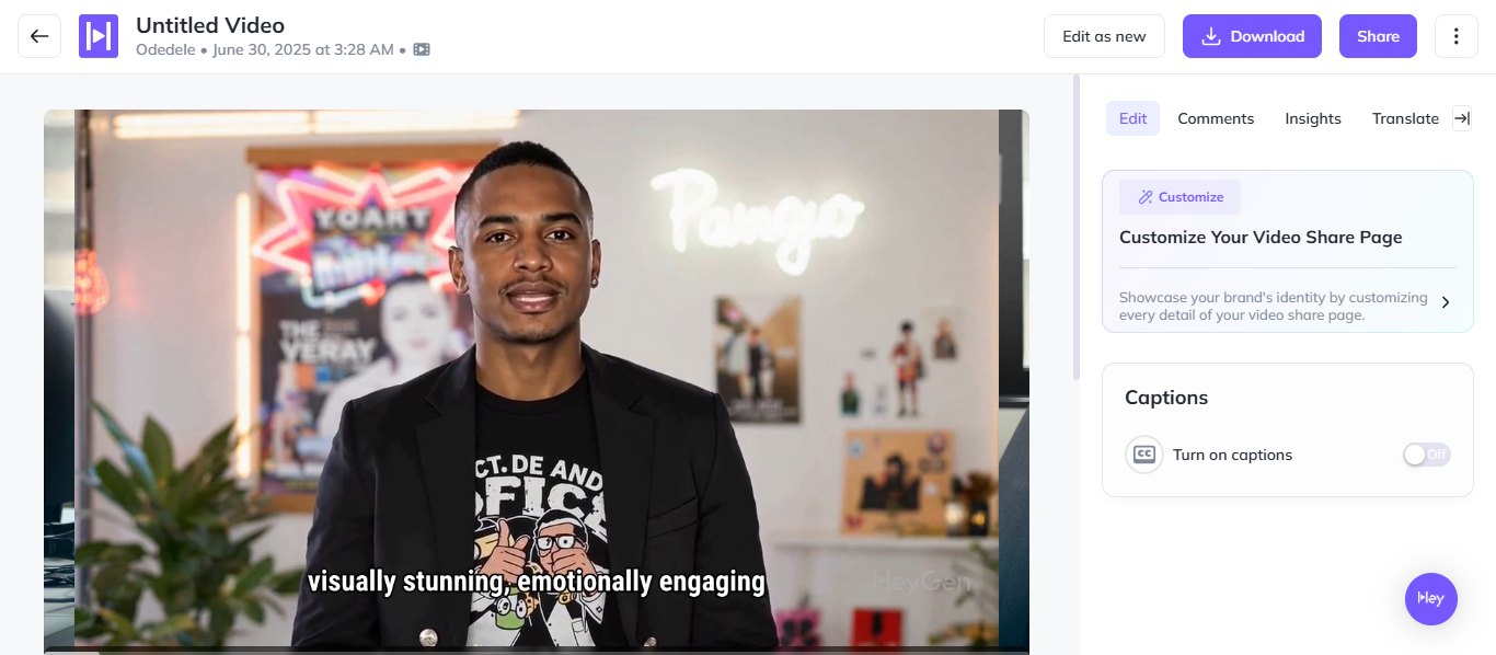 ai video generator for products