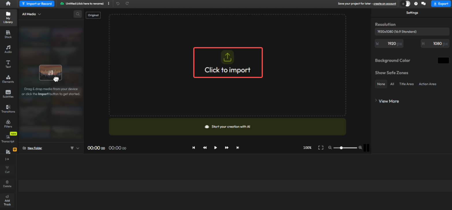 Magsimula ng bagong proyekto