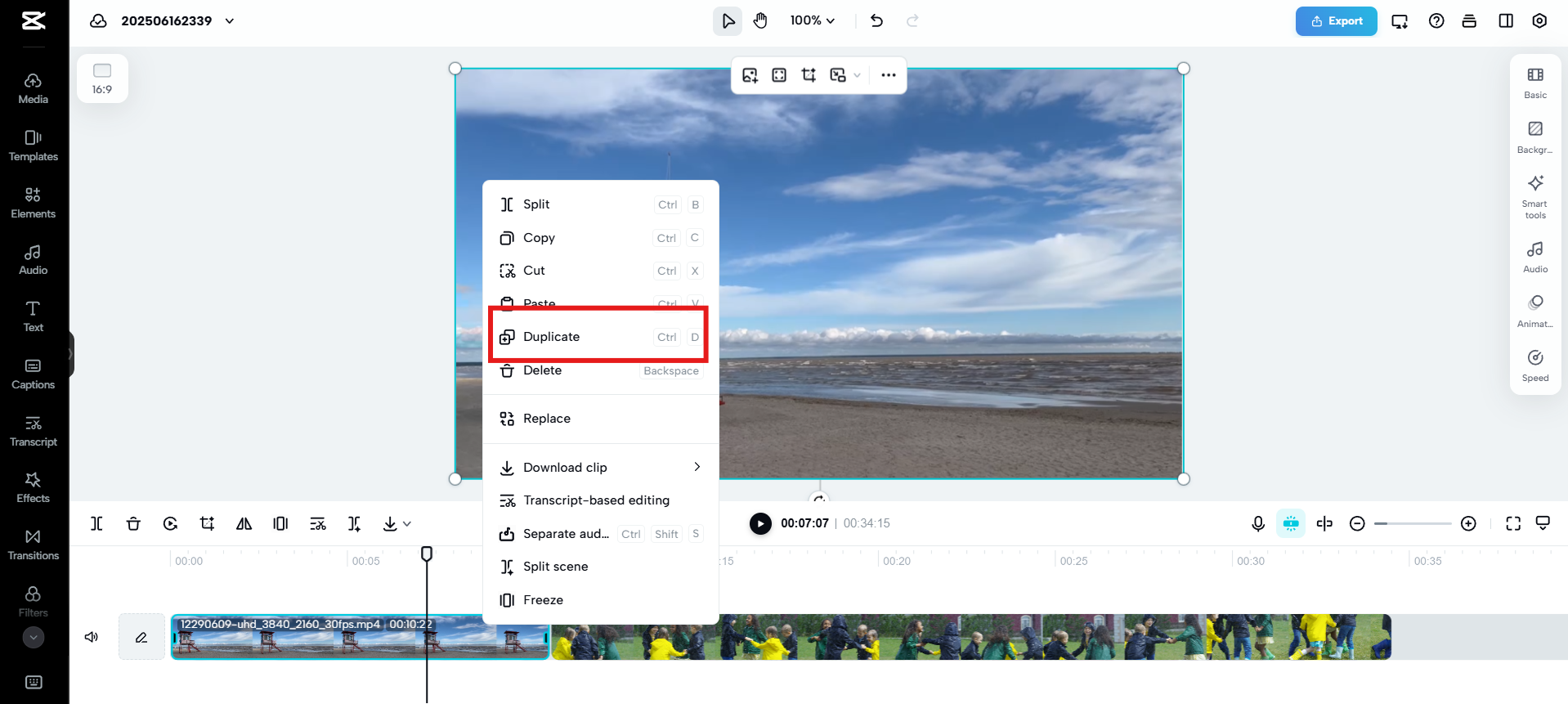 Duplicar e fazer um loop