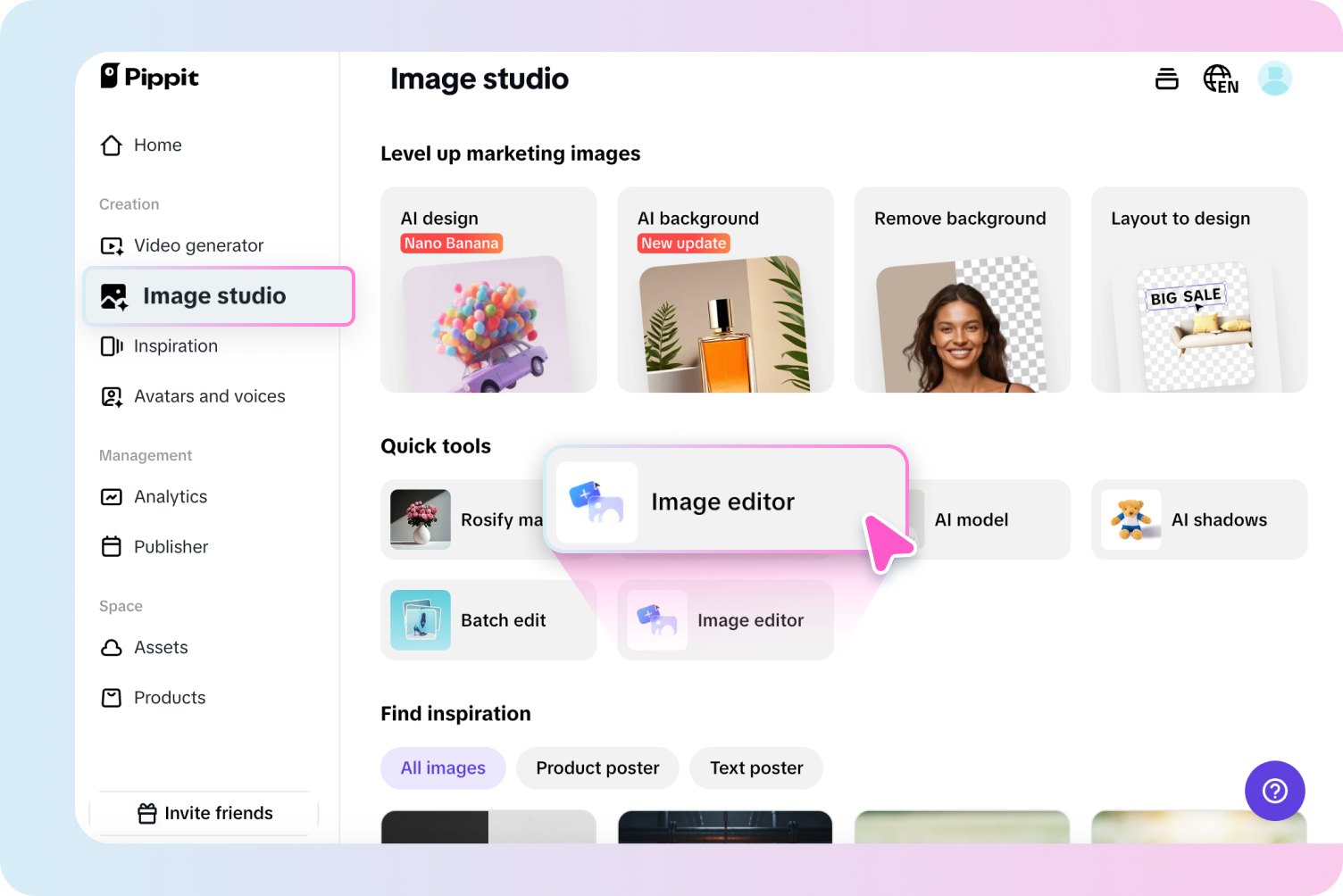 Access Image editor