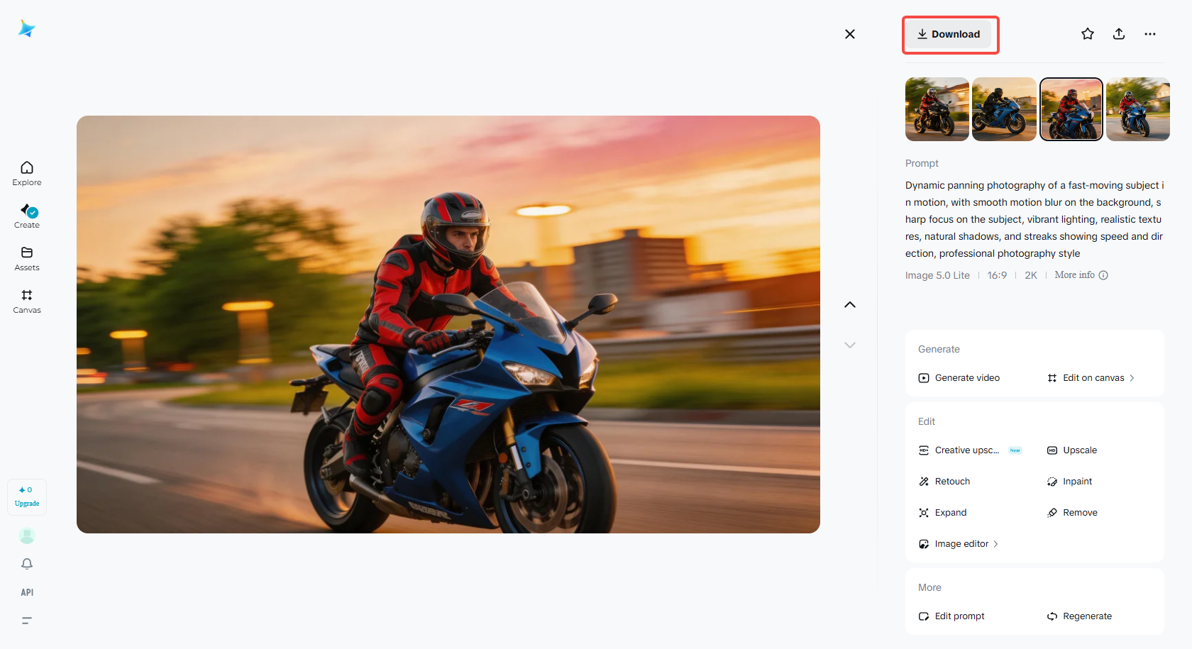 Muat turun imej fotografi panning