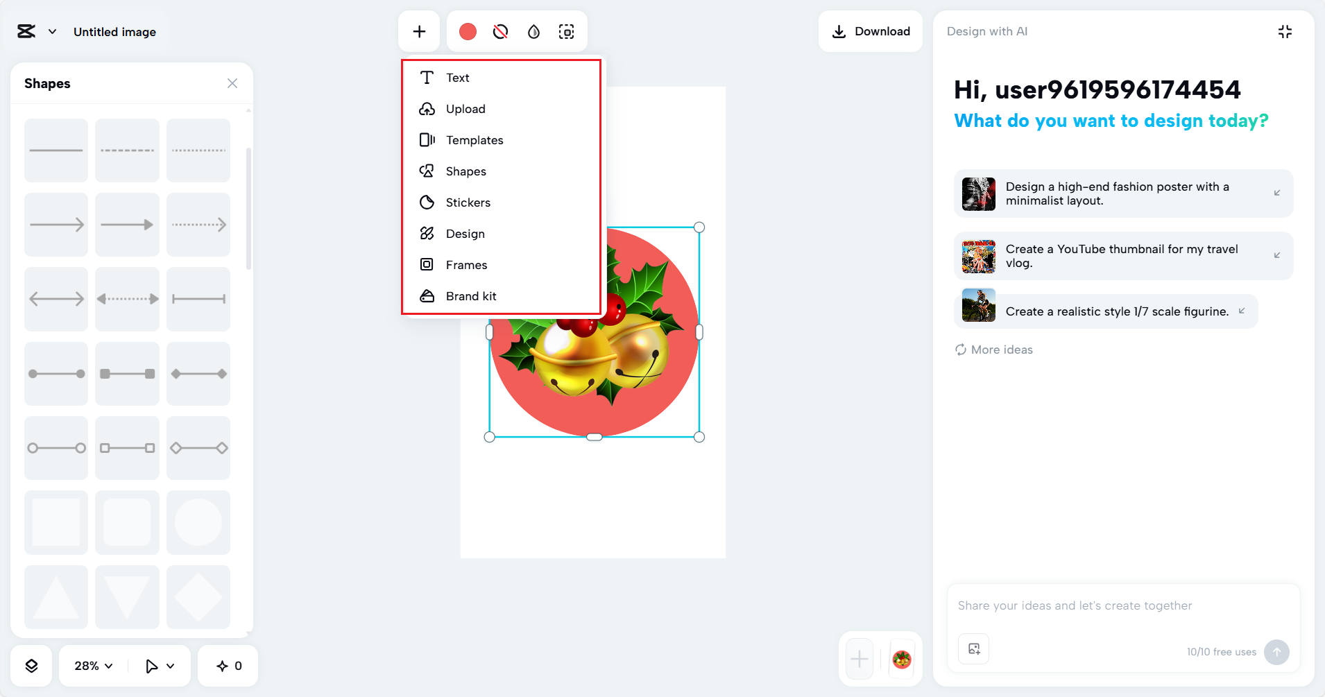 Insert or adjust anything