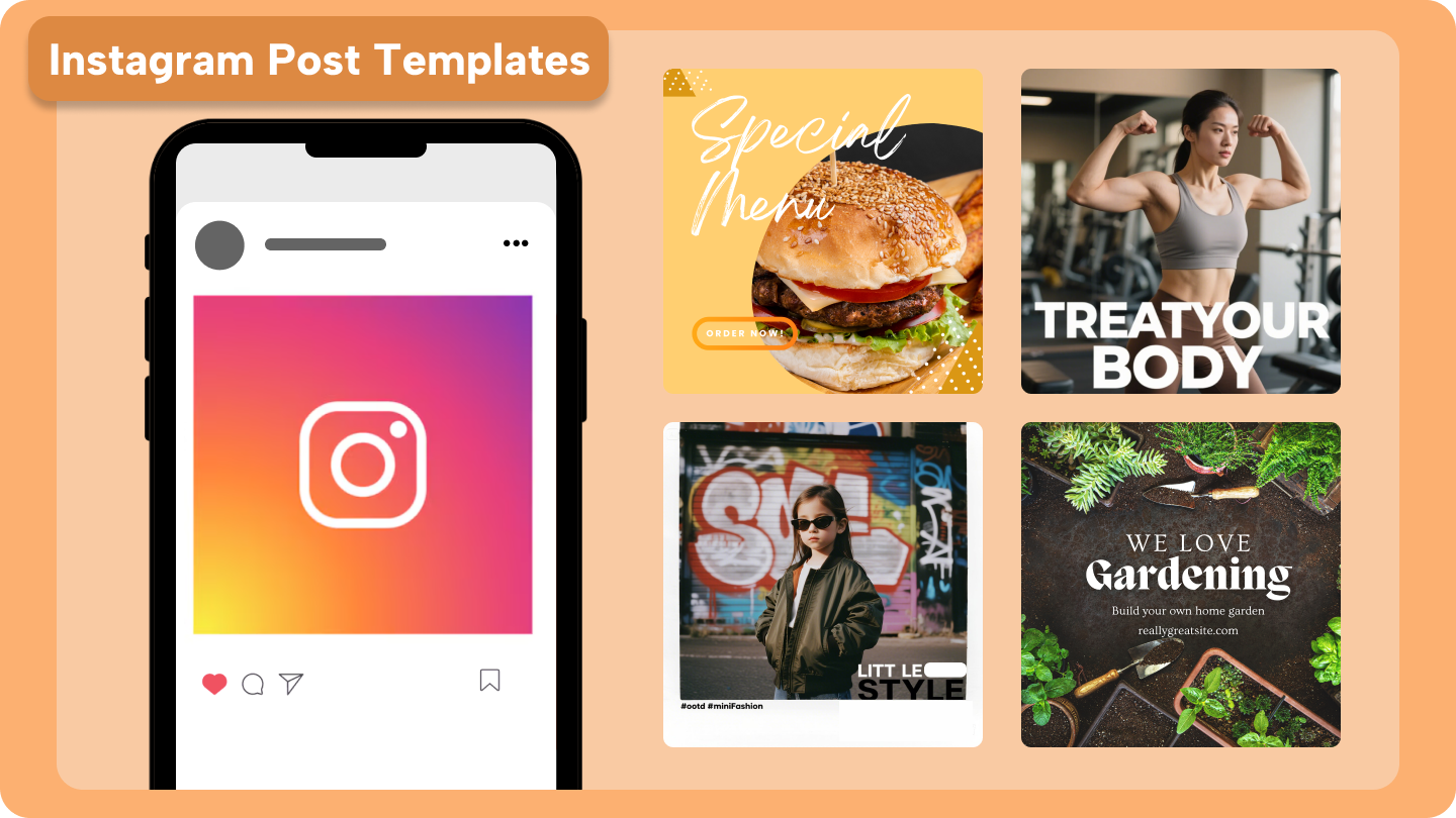 instagram post template