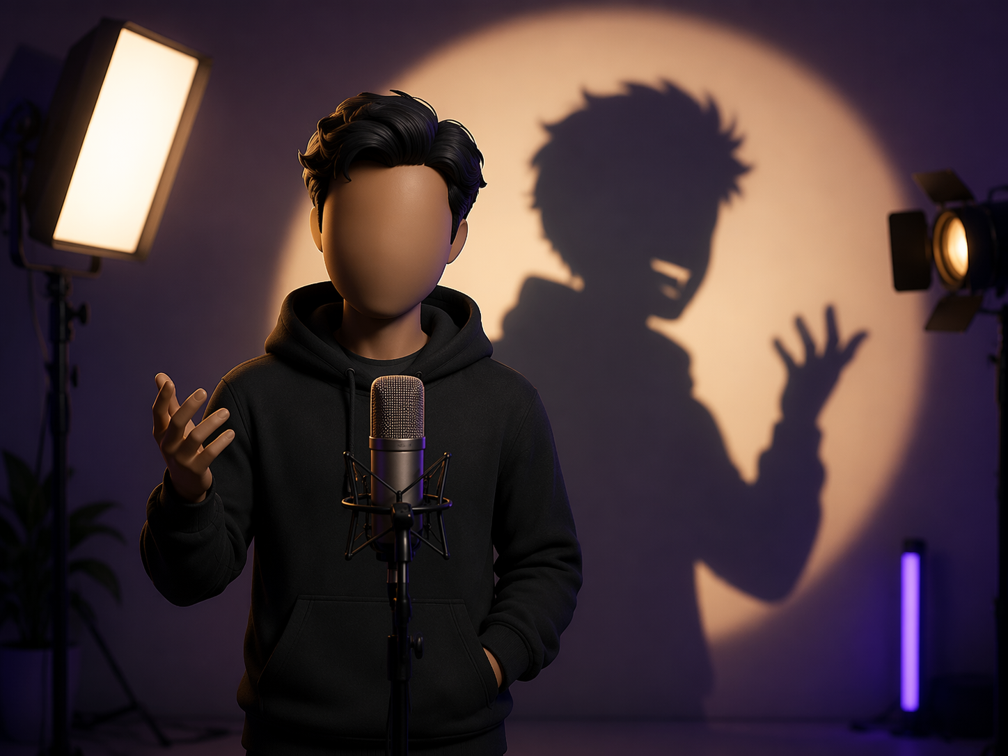 faceless video lip sync AI theme-matched video direction