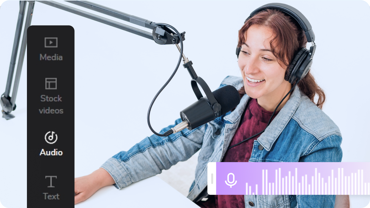 Tambah atau rakam voiceover ke dalam video