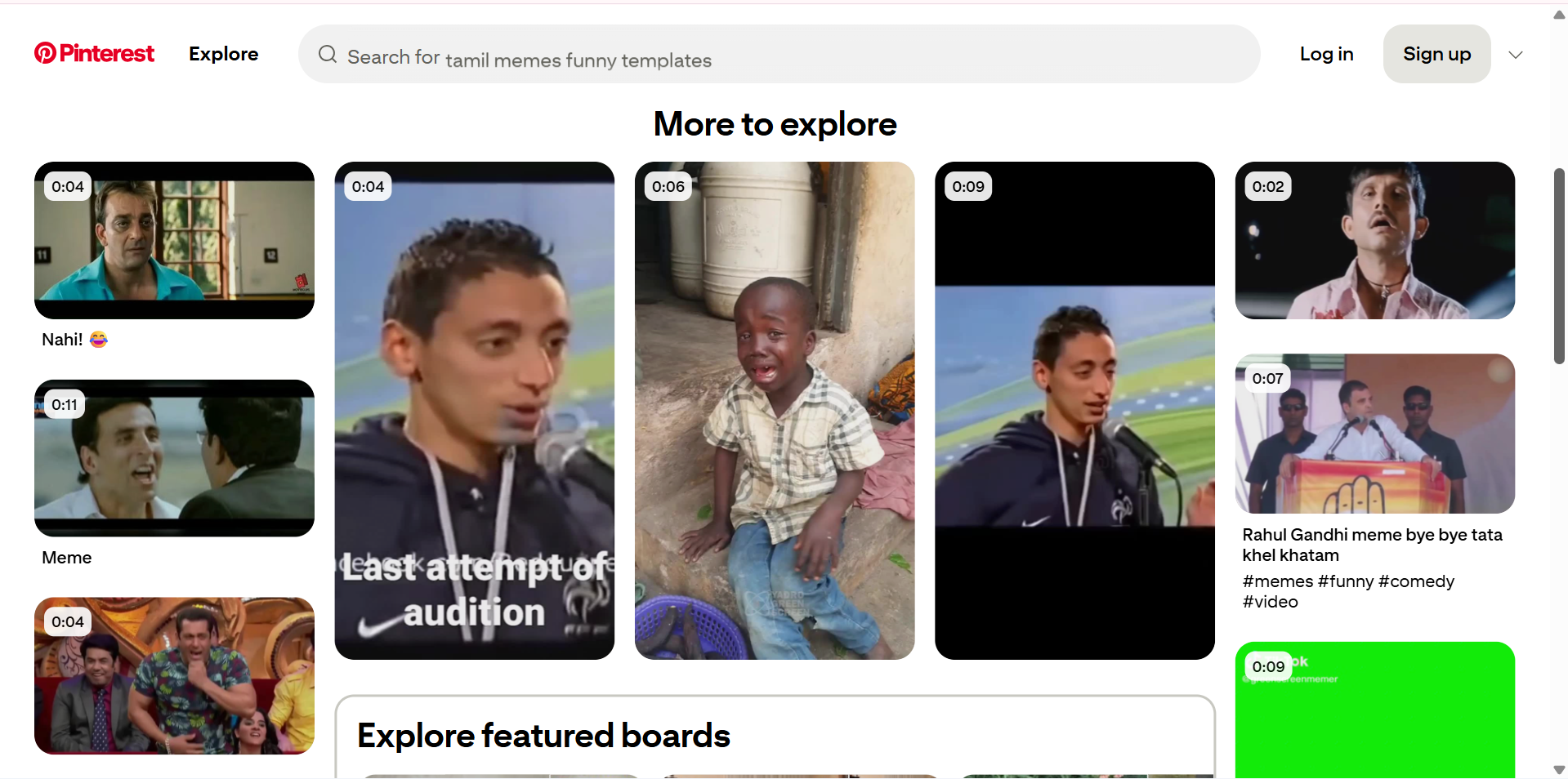 Pinterest - the ideal site to download trending video memes