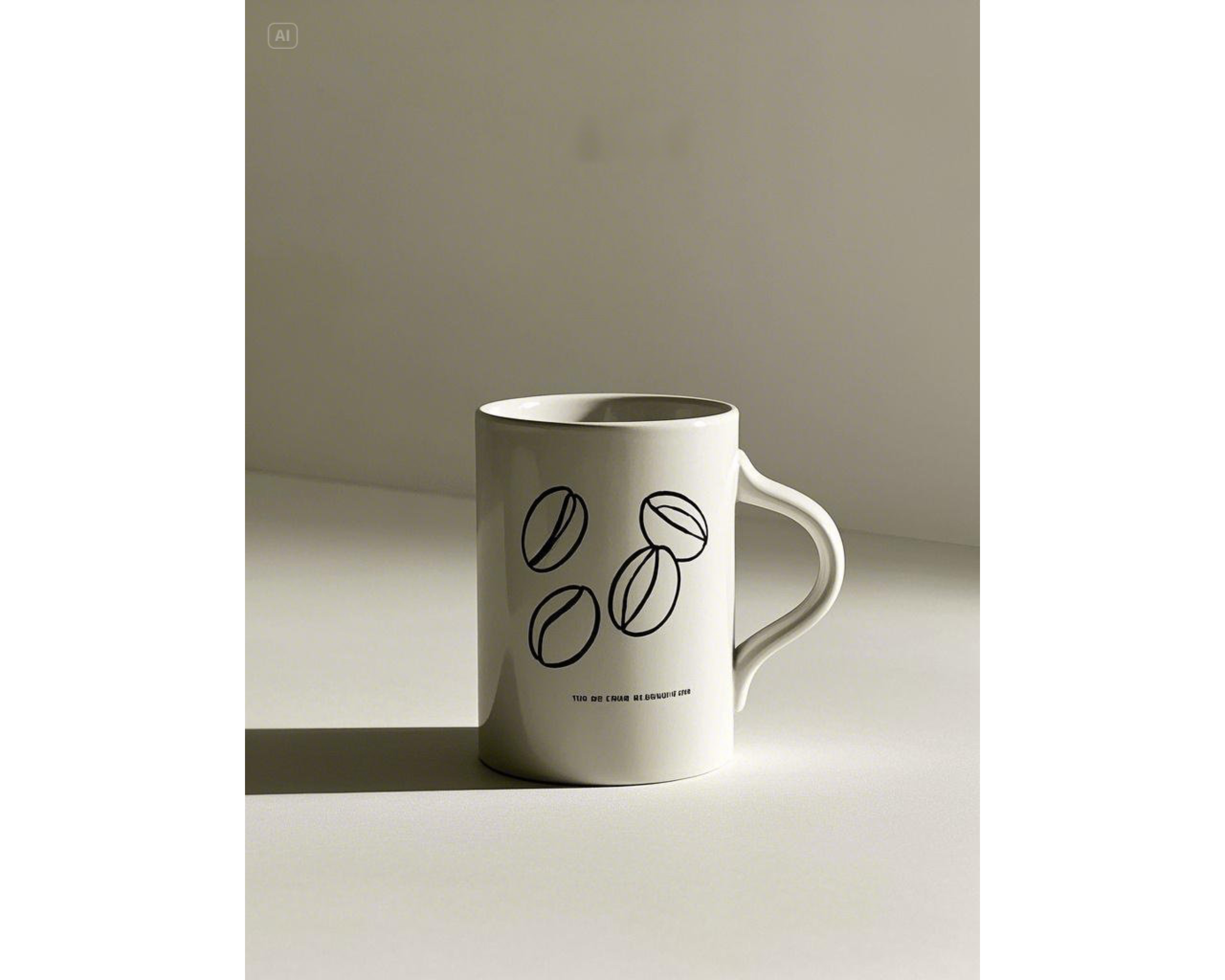 Design de caneca minimalista