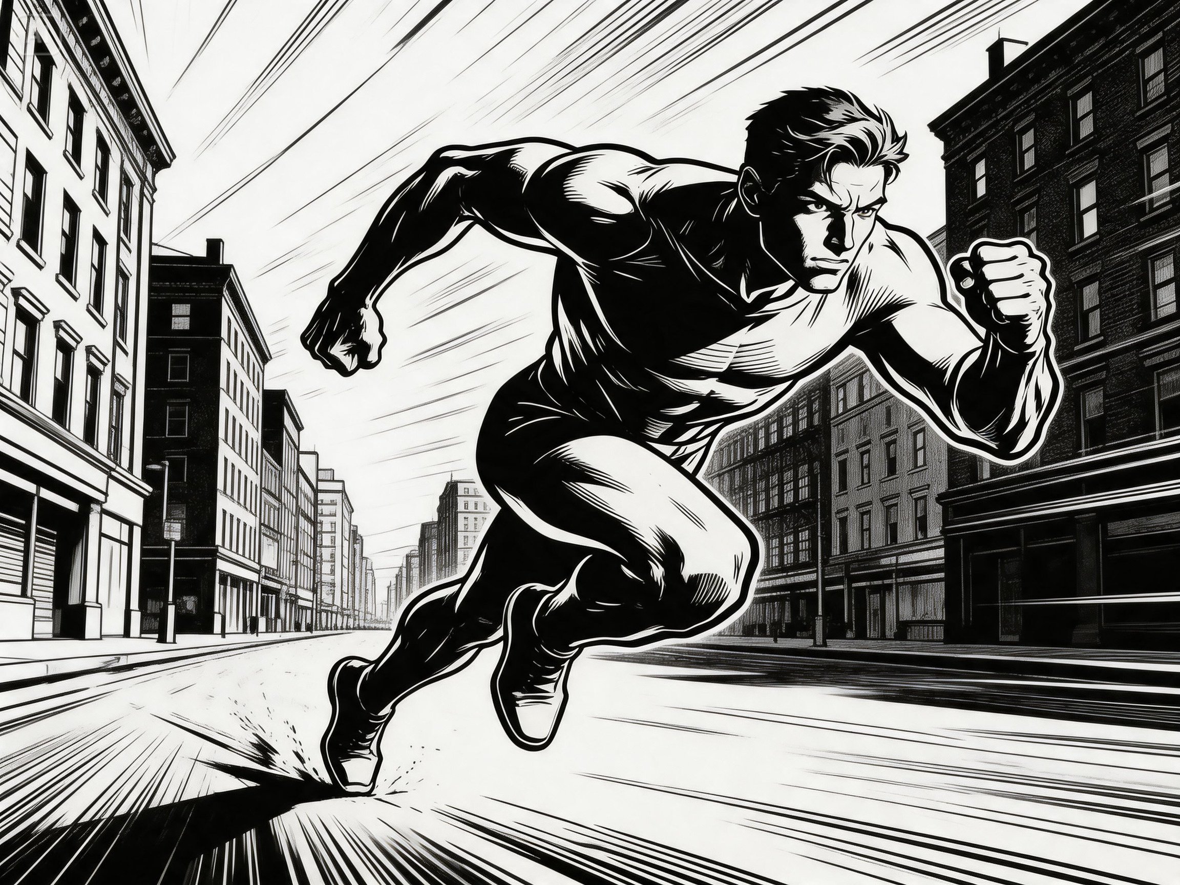 menganimasikan lukisan adegan aksi