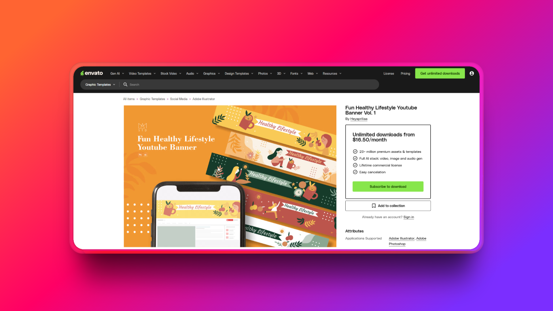 Çevrimiçi markanızı oluşturmak için grafik şablonları bulun