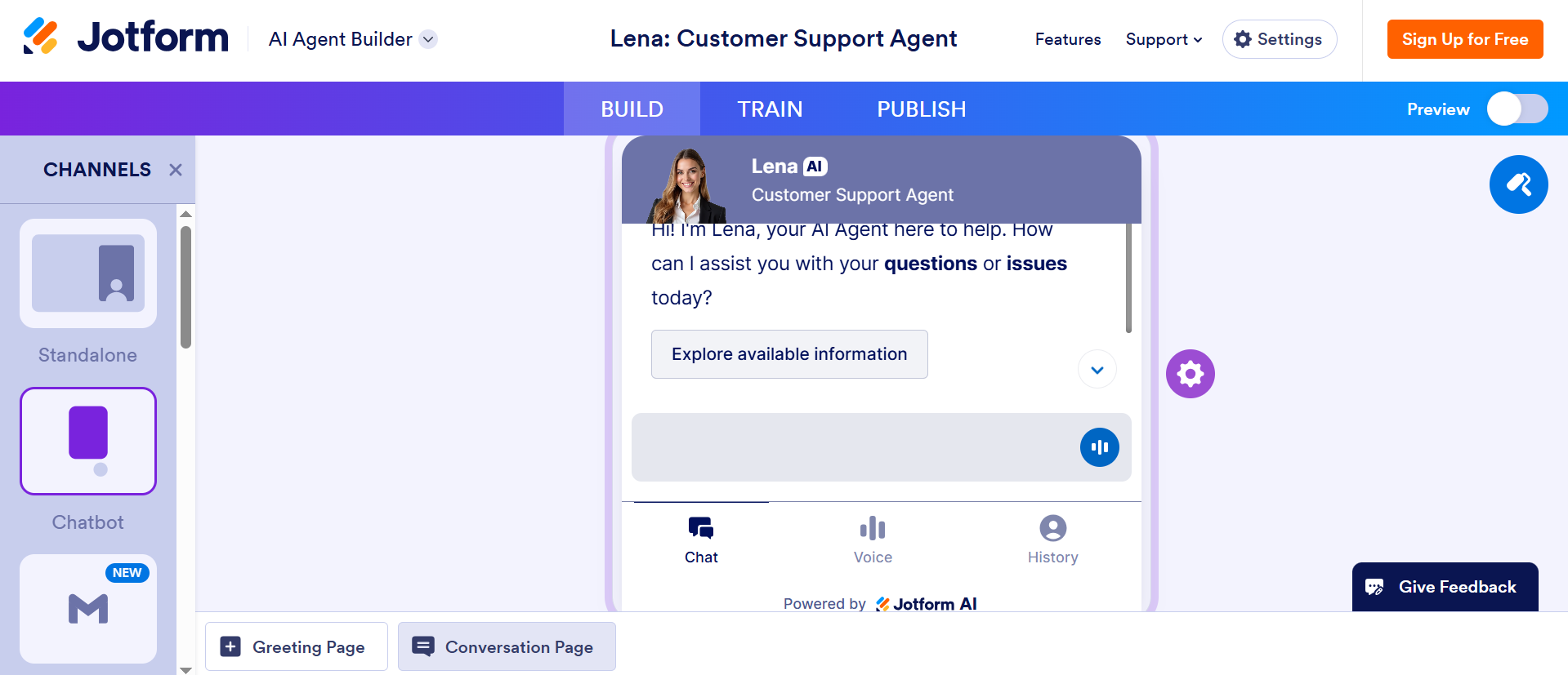 Jotform AI Agent